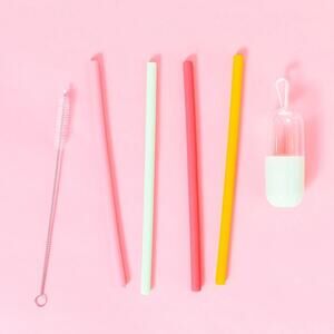 Chic and Tonic Silicone Straws Full Bloom Collection
